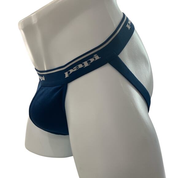 Papi Rib Jockstrap Blue XL Extra Large - Picture 1 of 9